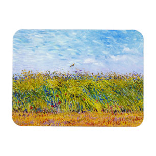 Imán Campo de trigo con una alondra de Vincent van Gogh