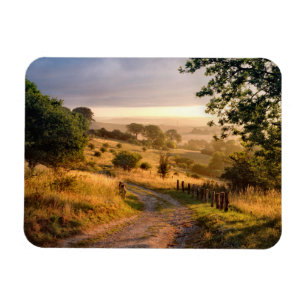 Imán Campo inglés de la sol el   del amanecer