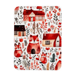 Imán Campo rojo del núcleo de la casita de campo Cubier