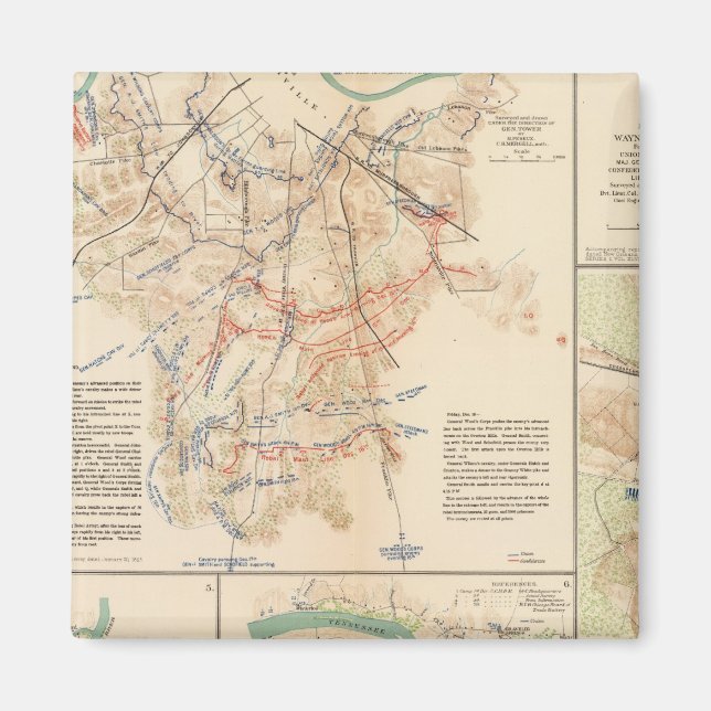 Imán Campos de batalla de Nashville, Tenn (Frente)