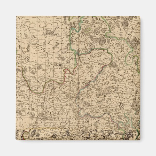 Imán Campos de batalla y carreteras romanas (Frente)