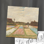 Imán Campos de bombilla | Vincent Van Gogh<br><div class="desc">Bulb Fields (1883) o Flores Camas en Holanda, por el artista holandés post-impresionista Vincent Van Gogh. El arte original es un aceite sobre lienzo. Se trata de una de las primeras pinturas de Van Gogh que representan una vista panorámica de los tulipanes en flor. Utilice las herramientas de diseño para...</div>