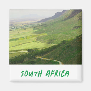 Imán Campos de las montañas de Swartland vistas ZA de S