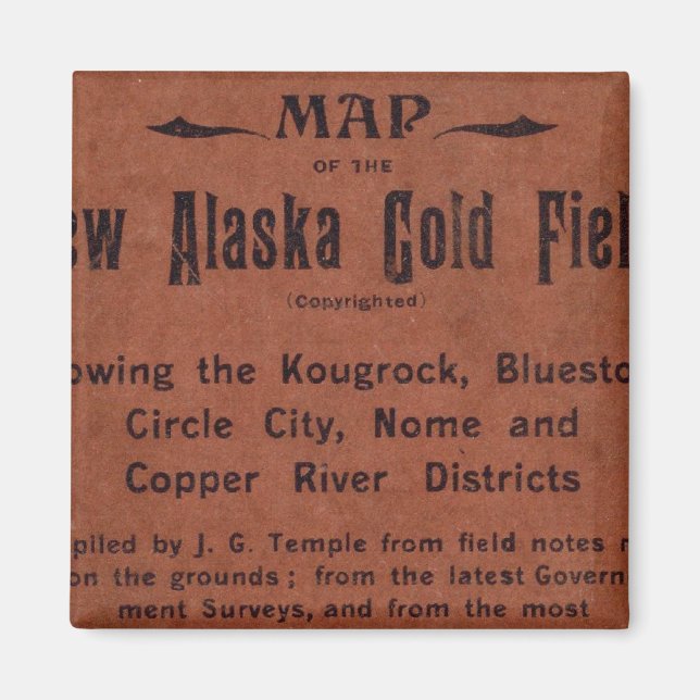 Imán Campos de oro de Alaska (Frente)