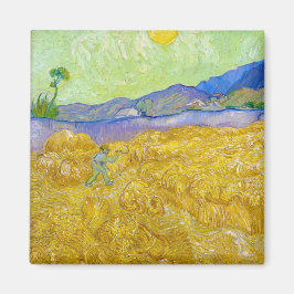 Imán Campos de trigo con pañal en Sunrise Van Gogh