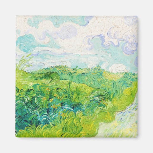 Imán Campos de Trigo Verde, Van Gogh (Frente)