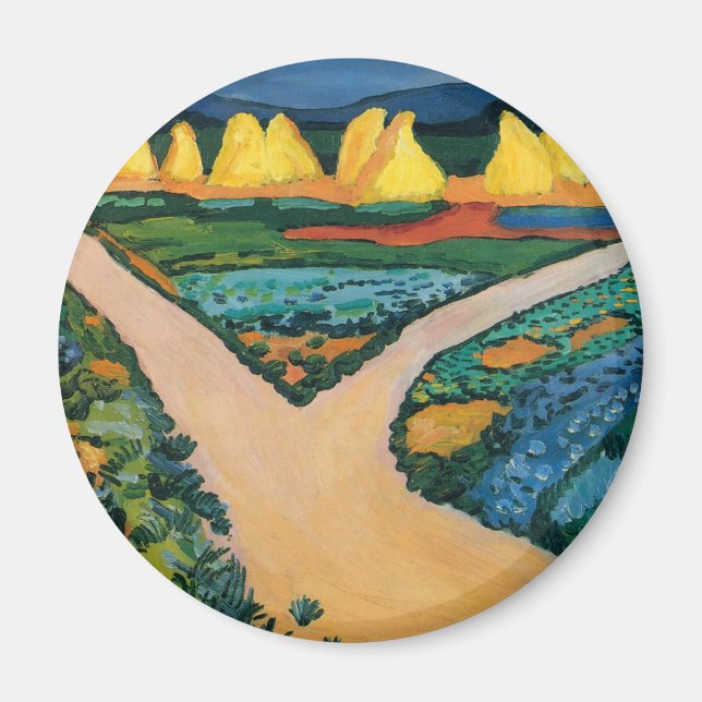 Imán Campos de Verduras de August Macke, Arte Antiguo F (Frente)