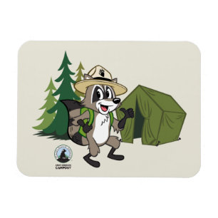Imán Campout americano de Rick el del guardabosques
