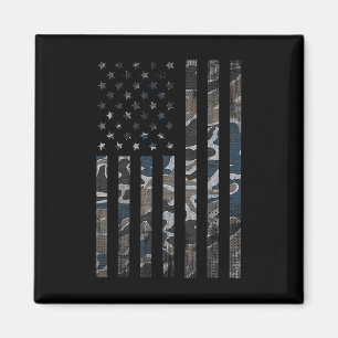 Imán Camuflaje Bandera Estadounidense Camo Military 4 D
