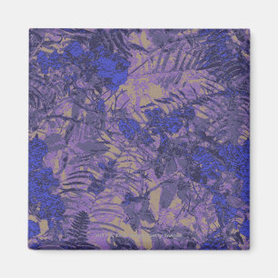Imán Camuflaje contra la flor azul