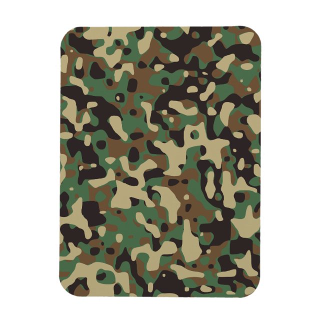 Imán Camuflaje de bosque (Vertical)