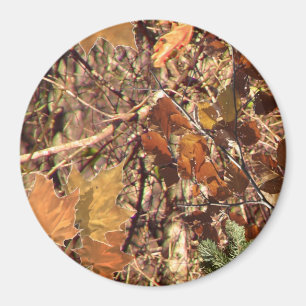 Imán Camuflaje de Bush del bosque otoño