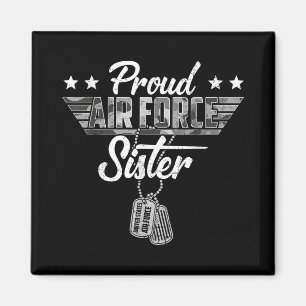 Imán Camuflaje de Hermana de la Fuerza Aérea Orgullosa 