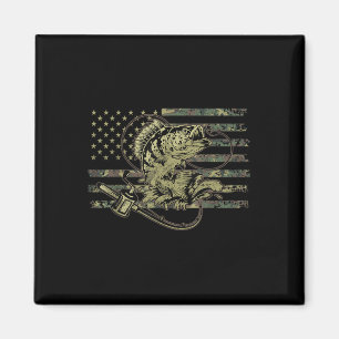 Imán Camuflaje de Pesca Bandera Americana de EE. UU. B
