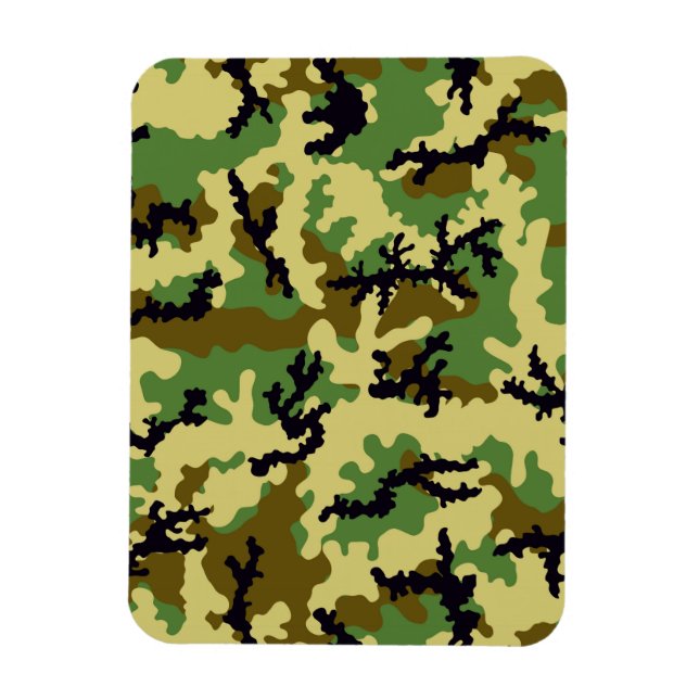 Imán Camuflaje de Woodland (Vertical)