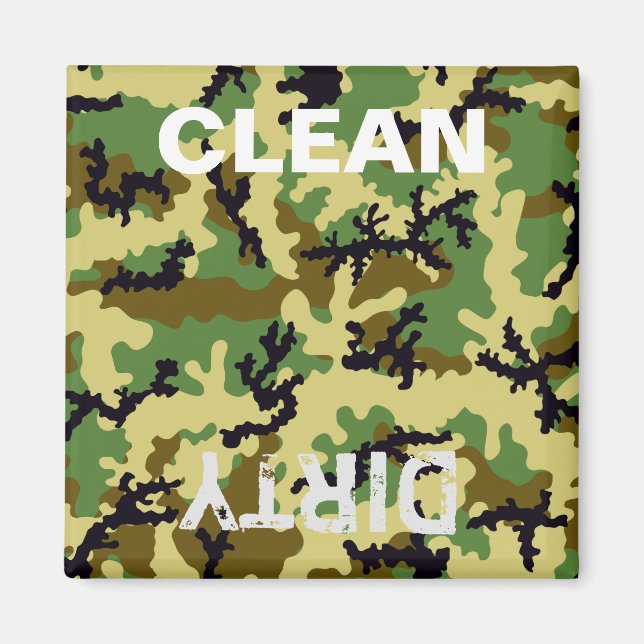 Imán Camuflaje de Woodland (Frente)