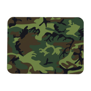 Imán Camuflaje Militar Bosque Verde