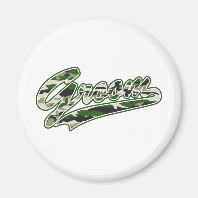 Imán Camuflaje militar de Groom (Frente)