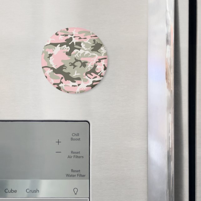 Imán Camuflaje rosa y verde, militar, militar (In situ (nevera))