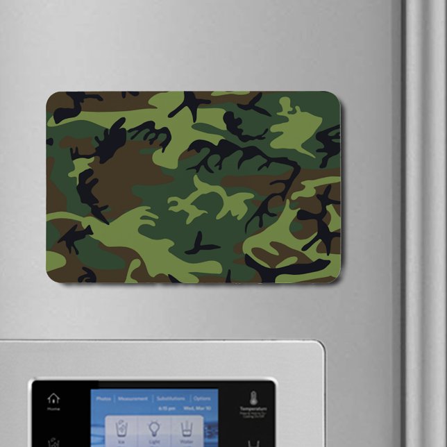 Imán Camuflaje verde militar (Military Green Camouflage Flexible Magnet)