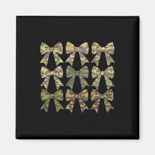 Imán Camuflaje Viejo Camo Bow Camo Coquette Bow Huning