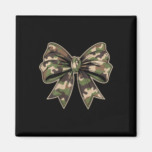 Imán Camuflaje Viejo Camo Bow Camo Coquette Bow Huning