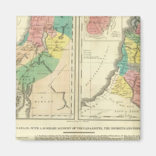 Imán Canaán - Mapa del Atlas de Israel