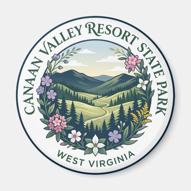 Imán Canaan Valley Resort State Park Virginia Occidenta (Frente)