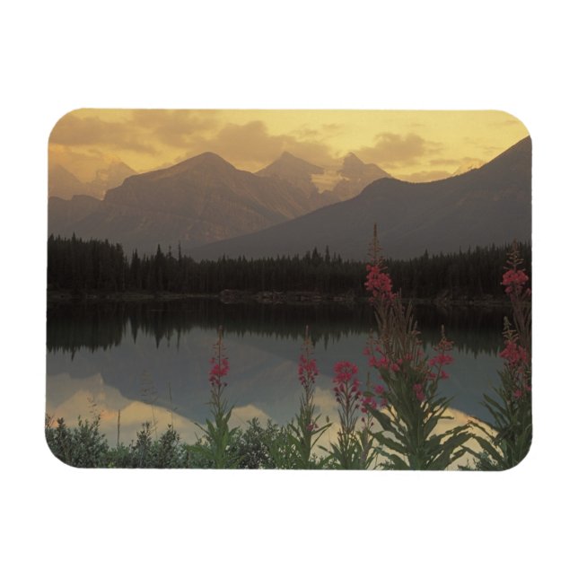 Imán Canadá, Alberta, Banff. Escena al amanecer de (Horizontal)