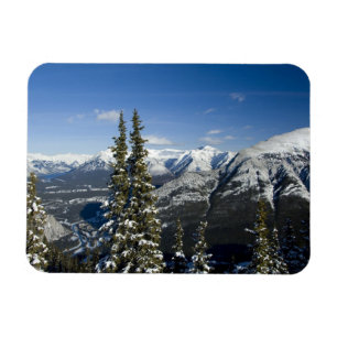Imán Canadá, Alberta, Banff. Vistas del valle de Bow
