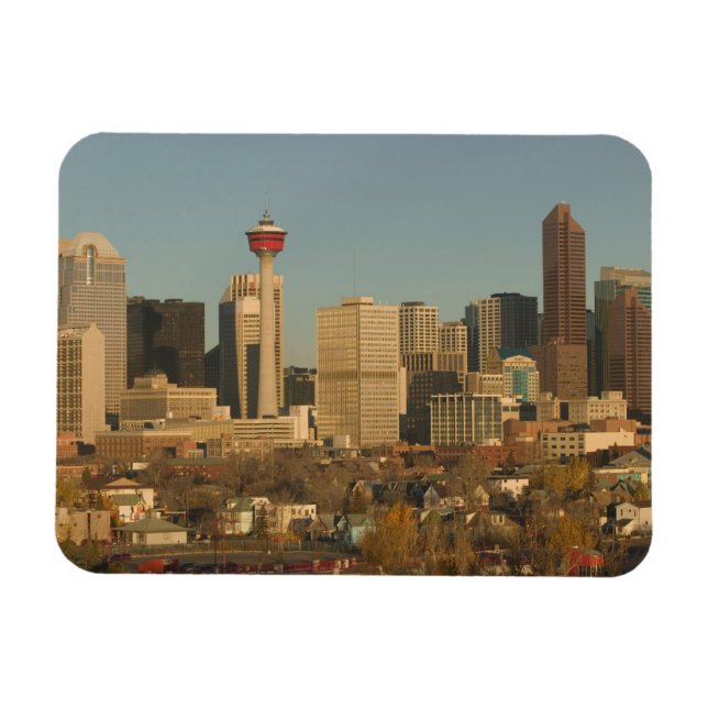 Imán Canadá, Alberta, Calgary: horizonte de la ciudad d (Horizontal)