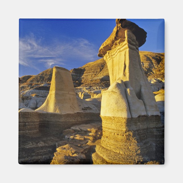 Imán Canadá, Alberta, Drumheller. Hoodoos. (Frente)