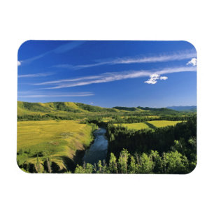 Imán Canadá, Alberta, el río Highwood a lo largo de