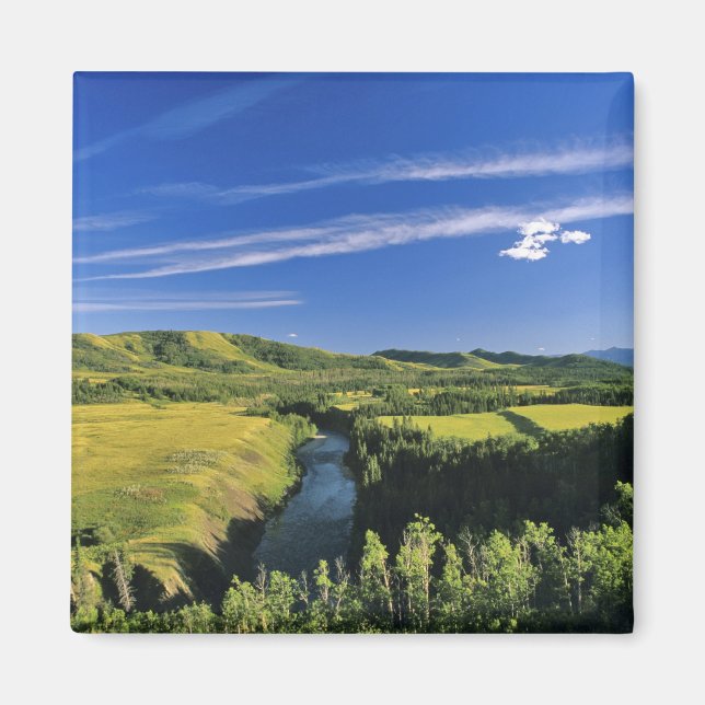 Imán Canadá, Alberta, el río Highwood a lo largo de (Frente)