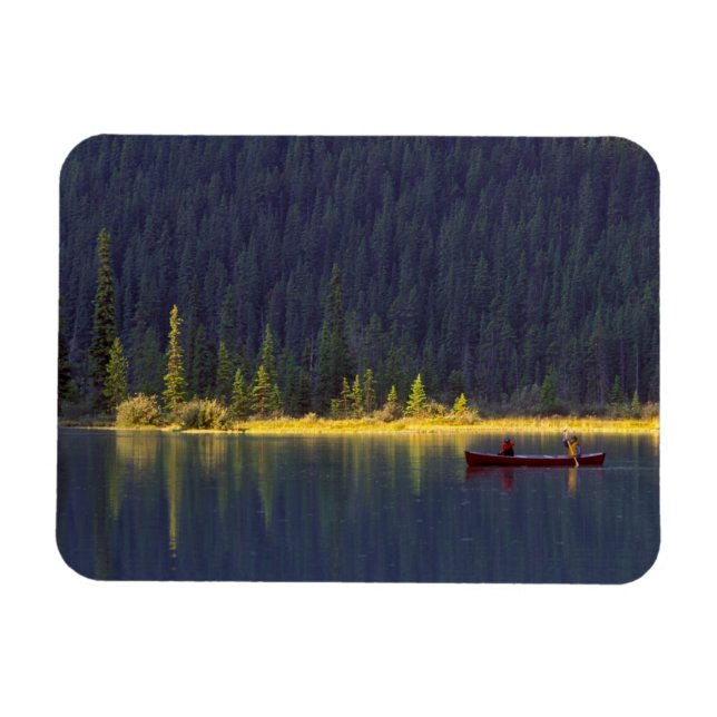 Imán Canadá, Alberta, Parque Nacional Baniff. Dos niños (Horizontal)