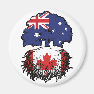 Imán Canada Canadian Australian Australia Tree Roots