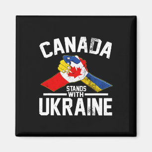 Imán Canadá está con Ucrania Bandera ucraniana canadien