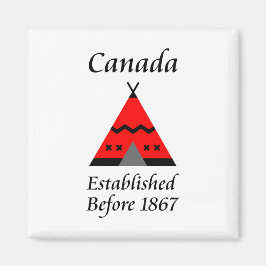 Imán Canadá Establecido Antes De 1867 Color Del Tepe Ro