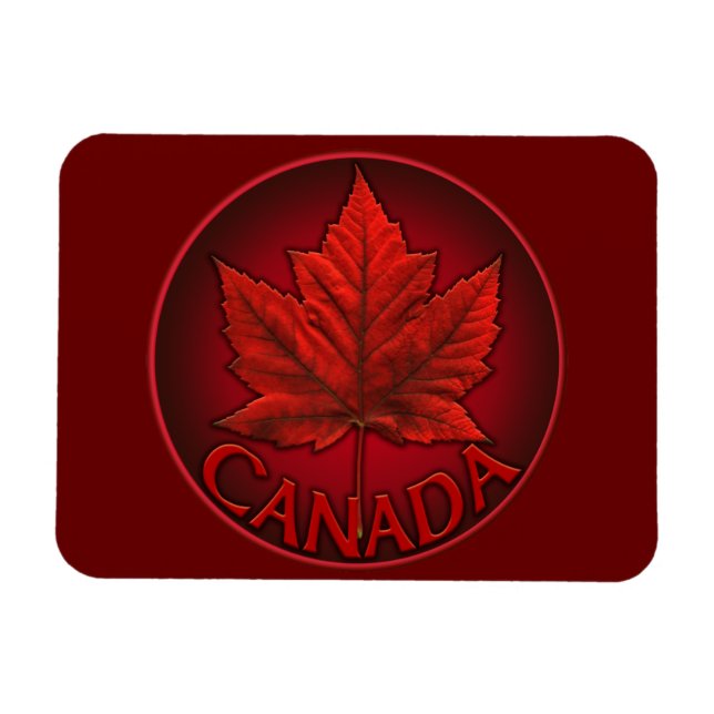 Imán Canadá Fridge Magnet Red Canada Souvenir Magnet (Horizontal)