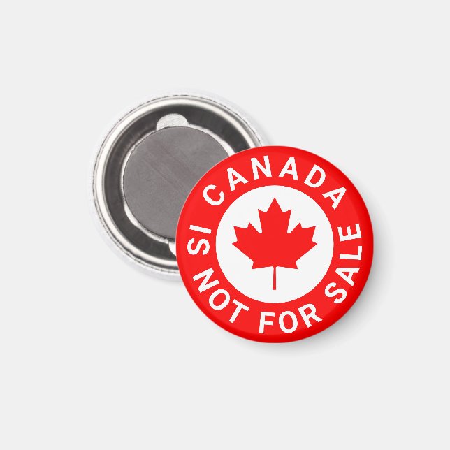 Imán Canadá no está a la venta personalizado de hojas d (Anverso/Reverso)