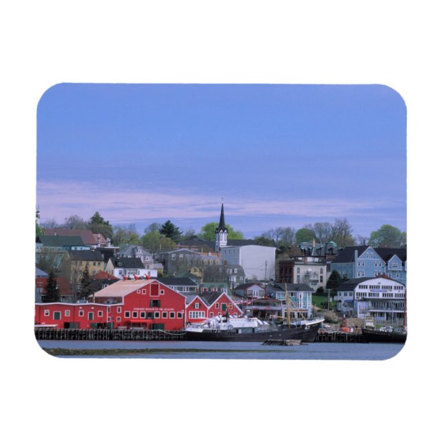Imán Canadá, Nueva Escocia. Vistas a Lunenburg, (Horizontal)