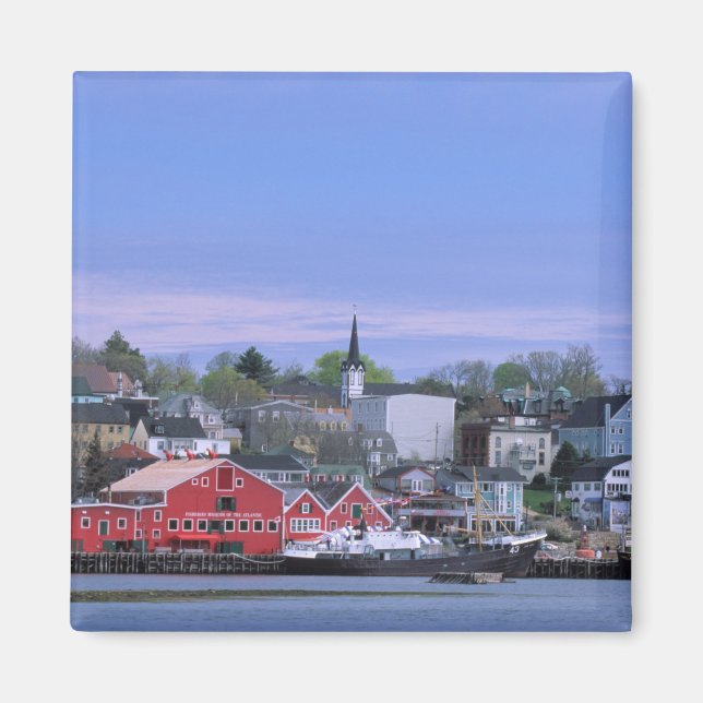 Imán Canadá, Nueva Escocia. Vistas a Lunenburg, (Frente)