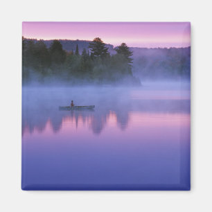 Imán Canadá, Ontario, Algonguin Park, Canoista en