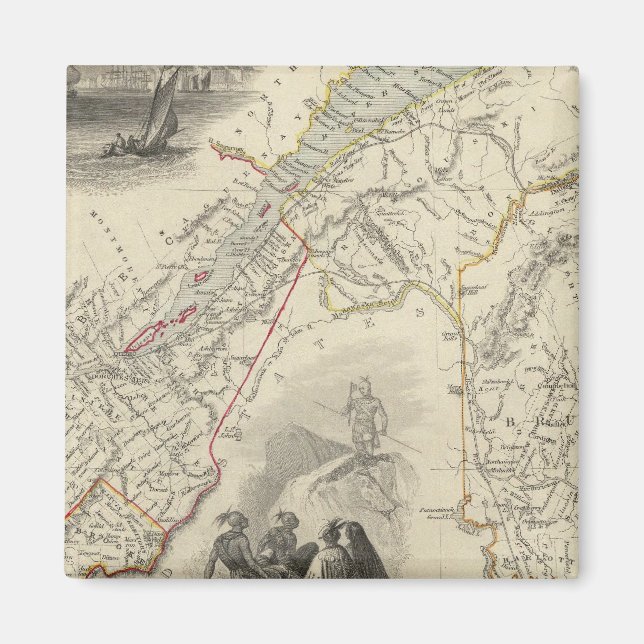 Imán Canadá Oriental Y Nueva Brunswick (Frente)