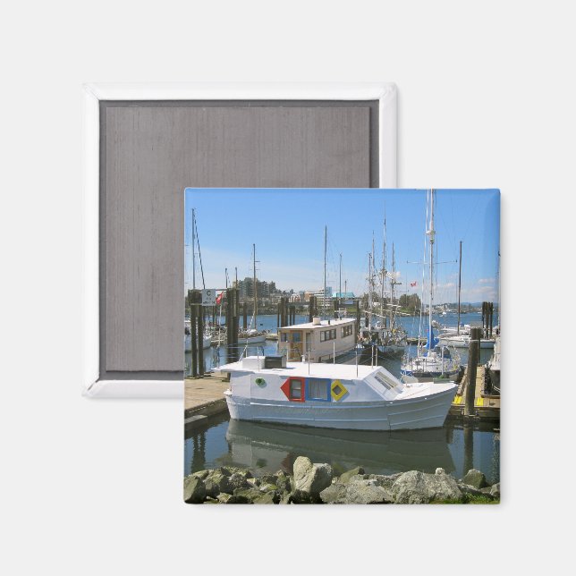 Imán CANADÁ, puerto interno, Victoria, A.C. (Anverso/Reverso)