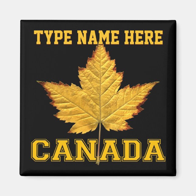 Imán Canadá Souvenir Fridge Magnet Canada Keepsake (Frente)