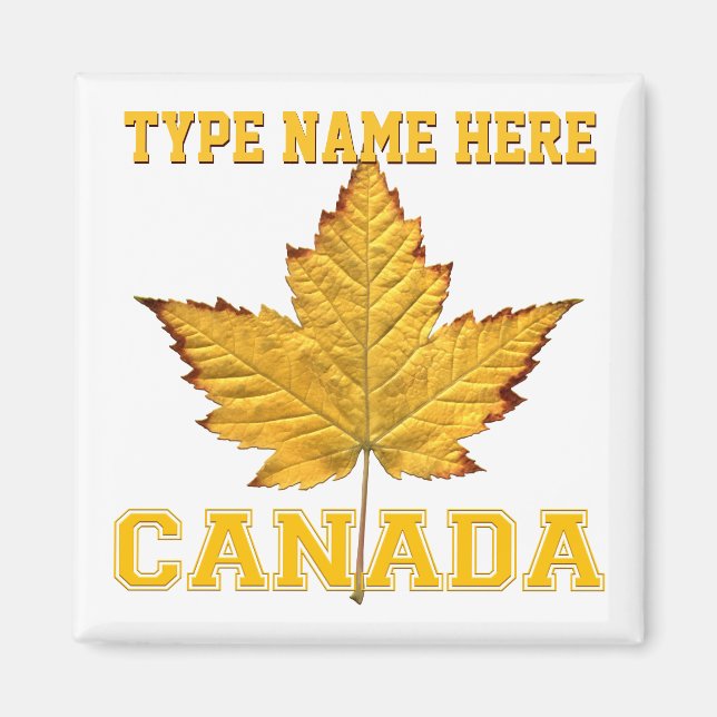 Imán Canadá Souvenir Fridge Magnet Canada Keepsake (Frente)