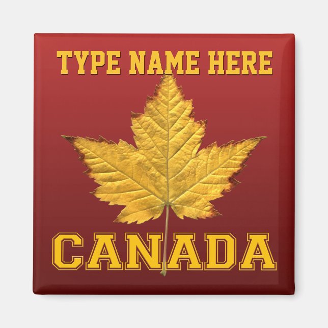 Imán Canadá Souvenir Fridge Magnet Canada Keepsake (Frente)