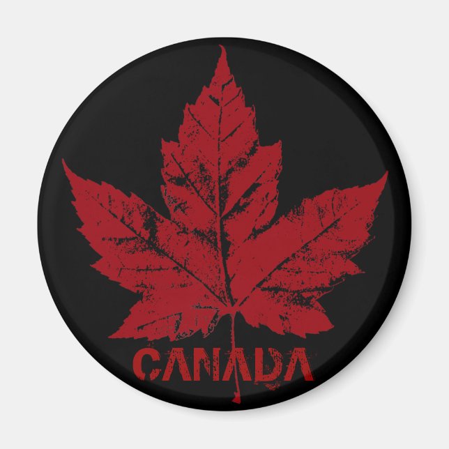 Imán Canadá Souvenir Fridge Magnet Canada Maple Leaf (Frente)