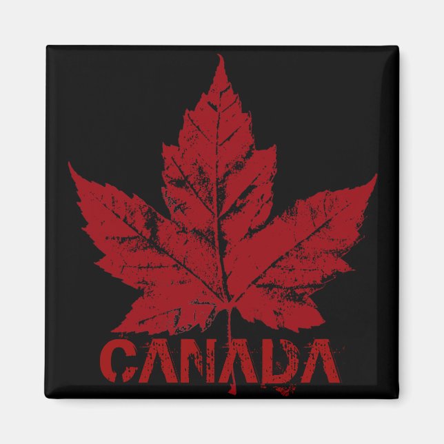 Imán Canadá Souvenir Fridge Magnet Canada Maple Leaf (Frente)